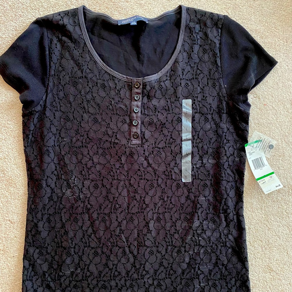 Black lace top